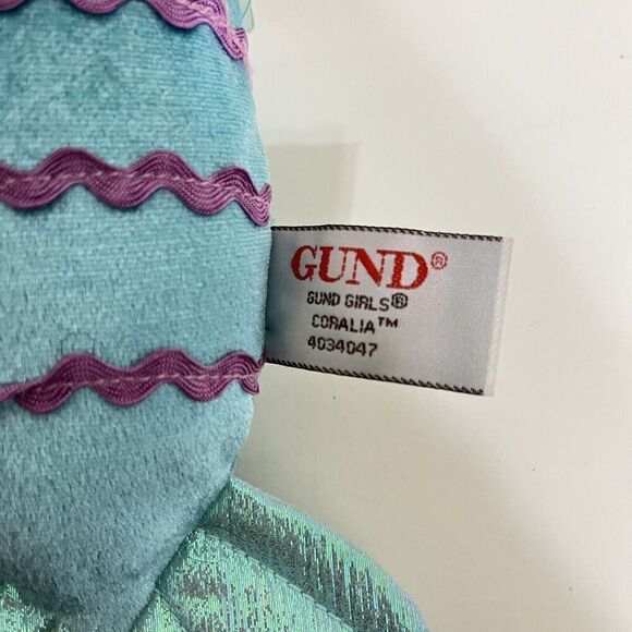 Gund Girls Coralia Mermaid Plush Doll 12" - Picture 7 of 10